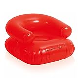 eBuyGB Inflatable Beach Lounge Chair, Red