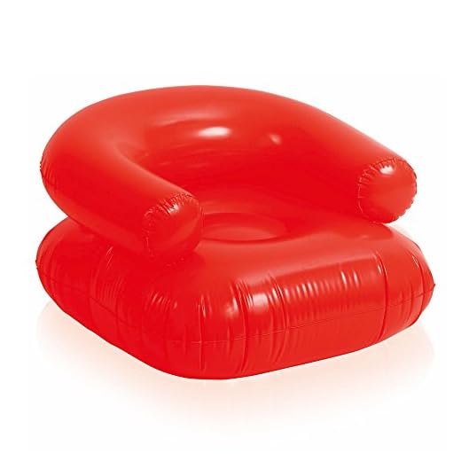 eBuyGB Inflatable Beach Lounge Chair, Red