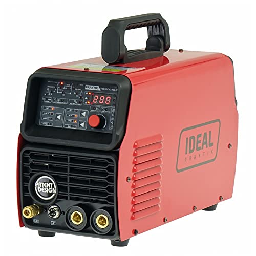 Ideal™ PRAKTIK TIG 200 AC/DC Inverter - Máquina de soldadura de acero inoxidable, 200 Amp MMA HF