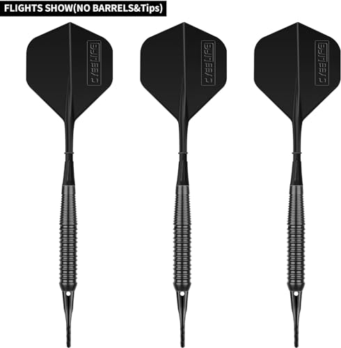 CyeeLife 6pcs Fléchettes Moulé Porte-empennages et Empennages intégrées,Accessoire en Une Seule pièce – vue 3