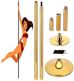 45mm Dance Pole Spinning Static Dancing Pole, 88in-108in Extendable Height Portable Fitness Pole For Dance Studio/Yoga Room/Party