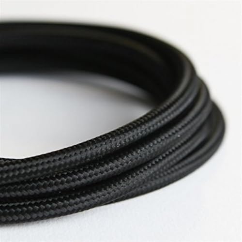 Cables flexibles con aislamiento textil amarillo y cordón trenzado de 3m 4