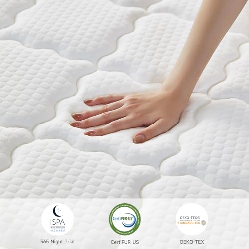 netply King Size Mattress, 10 Inch Hybrid Mattress in a Box, Upgraded Memory Foam & Independent Pocket Spring - Zoned Support, Soft and Comfortable, Pressure Relief, CertiPUR-US Certified by netply - Image 3