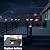 VOLISUN Solar Post Cap Lights 4x4/6x6,Outdoor Fence Post Cap Lights,Vinyl Fence Post Solar Lights White/Black Wooden Solar Powered Deck Post Lights for Dock Waterproof 2 Color Modes 8Pack