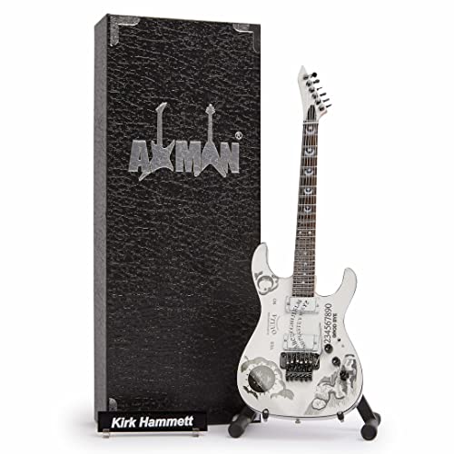 Kirk Hammett Réplique de guitare miniature - Cadeaux de musique - Ornement fait à la main
