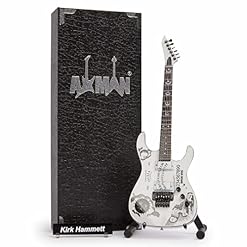 Kirk Hammett (Metallica) : Réplique de guitare miniature Ouija Blanc - Les Beatles, Paul McCartney, John Lennon, RIngo Starr, George Harrison