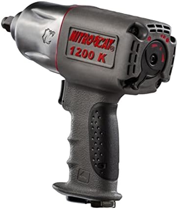 AIRCAT Pneumatic Tools 1200-K 1/2-Inch Nitrocat Composite Twin Clutch Impact Wrench 1295ft-lbs