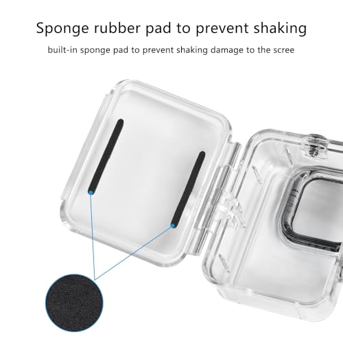 Image of Waterproof Housing Case, Clear, 40m /130ft Depth Compatible with Hero 9-13, Transparent PU Material with Sealing Ring (YH-GOPRO-40)