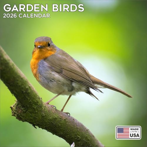 2026 Garden Birds Calendar - Cute Animal Calendar - 12 x 24 Open - Thick No-Bleed Paper - 14 Month Planner Calendar Organizing & Planning