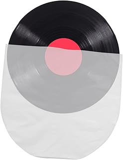 Veemoon 50 Pçs Sacos Poli Transparentes Sade Vinil Antiestático Mangas De Registro Capa Transparente Capa Plástica Capa Transparente Tampa Transparente Discos De Vinil CD Engrossar Álbum