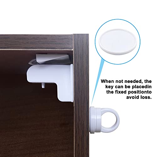 35 Pack-10 Locks+3 Keys Magnetic Cabinet Locks For Baby Safety-Childproof Lock,Magnetic Locks For Cabinets, Drawers - Easy To Install, No Tools #TOP3