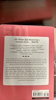 Paperback 501 Things You Should Have Learned About Math Book