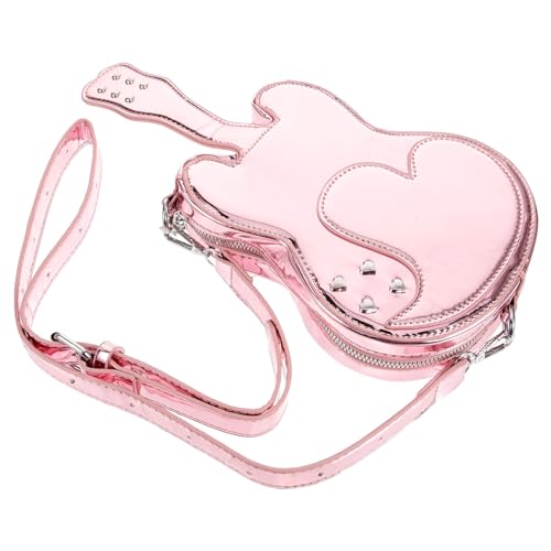 Sac de style guitare rose pour femme idéal en festival et soirée