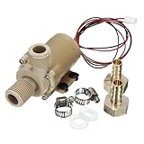 Ausi Water Pump DC 12V 6W Solar Brushless Motor Low Noise Hot Water Heater Circulation Pump Solar for Heating Cooling Systems