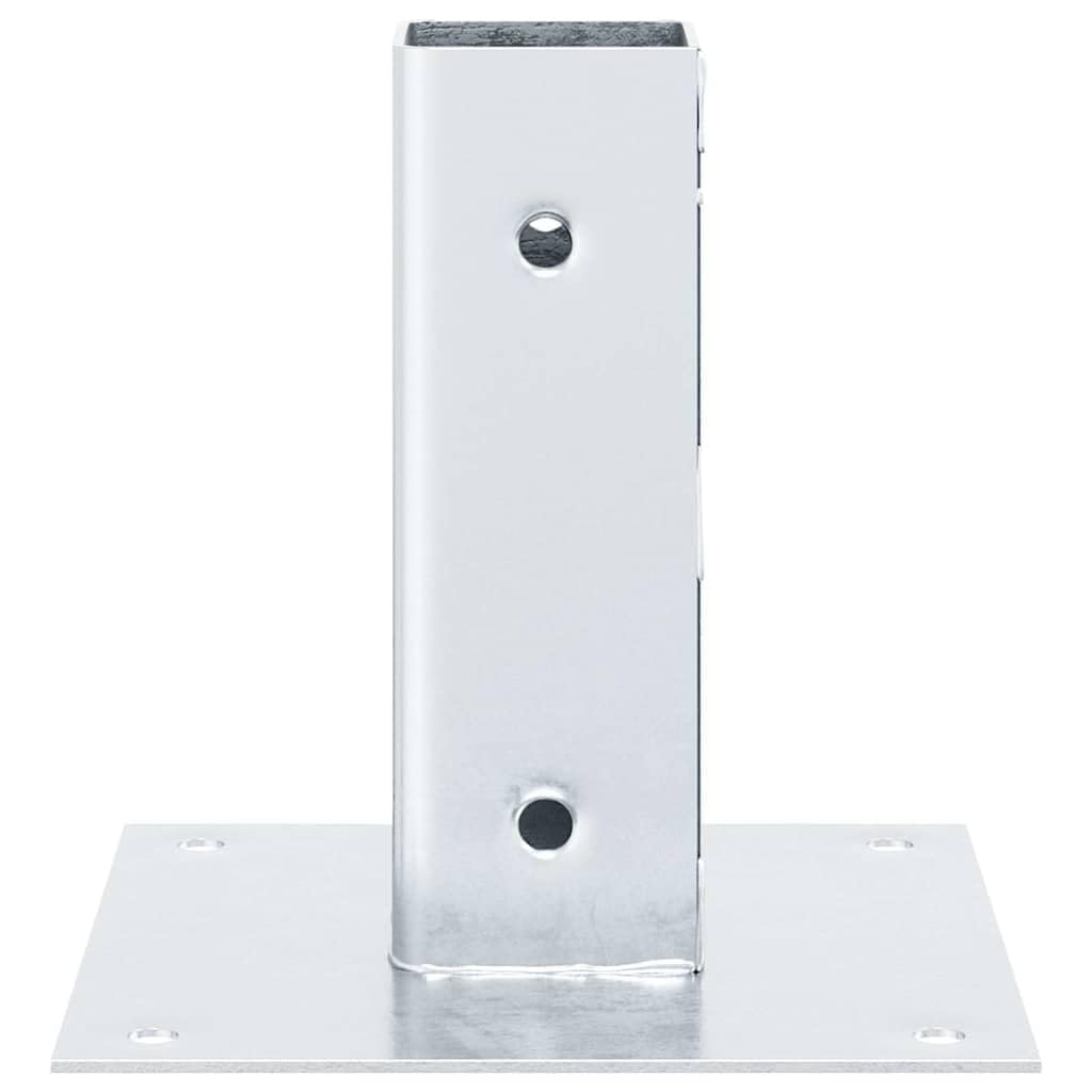 Pfostenträger Quadratisch 12 Stk 46x46mm Stahl Verzinkt | Feuerverzinkt, Korrosionsbeständig, Für Pavillon Zaun Geländer, Montagezubehör separat