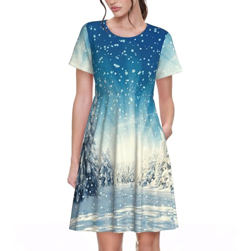 Robe d'été fluide avec poches idéale pour vos pique-niques champêtres et soirées de vacances