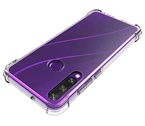 AILZH Carcasa para Funda Huawei Y6P(2020) Transparente Silicona TPU Suave Cristal Claro Case Cover rasguño Flexible Antideslizante Antichoque Protection-Transparente