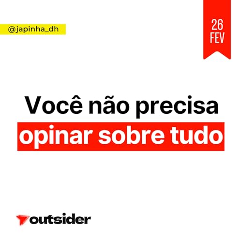 Voc&ecirc; n&atilde;o precisa opinar sobre tudo | DIRETO AO PONTO 26/Jan
