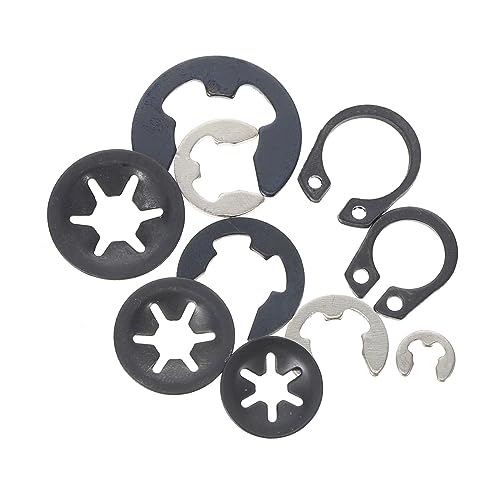 ARTIBETTER 200pcs Game Machine Retaining Ring Set Retaining Clips for Grooved Shafts and Pin Studs Corrosion Resistant Game Machine Accessories for Automotive and Industrial Use