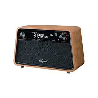 Sangean HDR-19 HD Radio/AM/FM-RDS/Bluetooth/AUX Premium Wooden Cabinet Radio