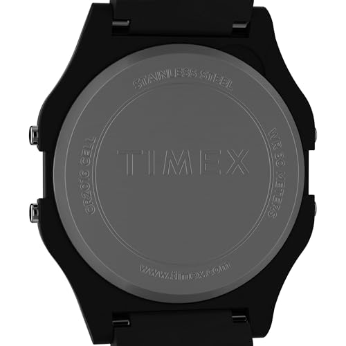 Timex Unisex T80 36mm Watch - Black Bracelet Digital Dial Black Case by Timex - Used condition - Image 2