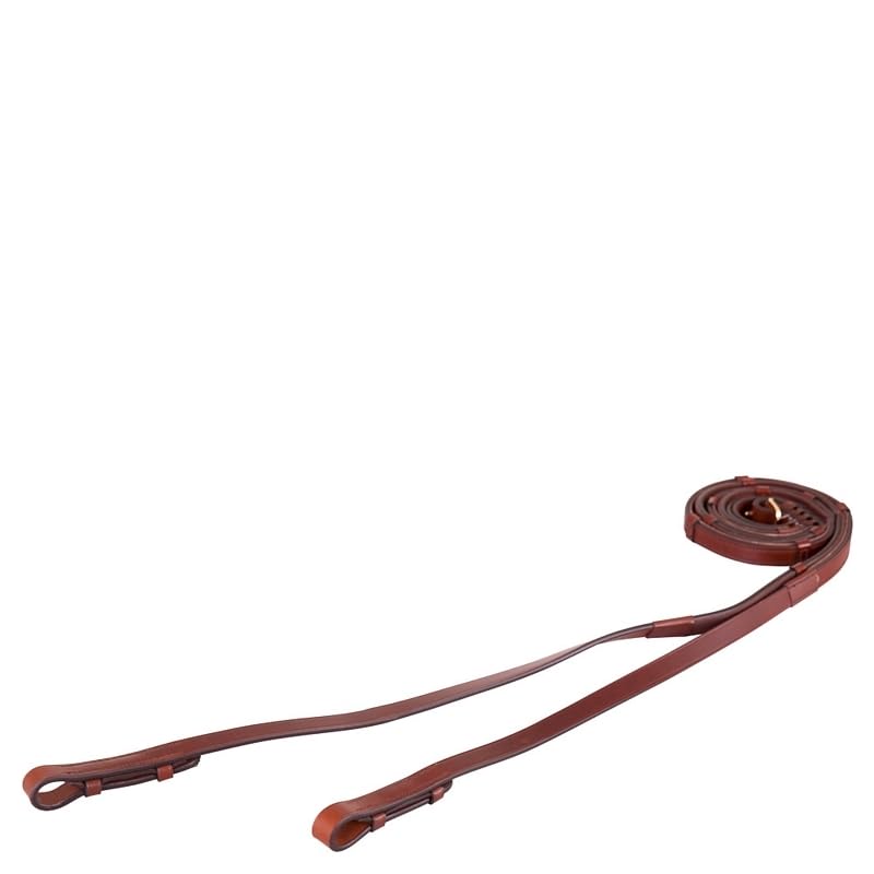 Rênes de dressage en cuir anti-glisse avec intérieur caoutchouc 16 mm Full
