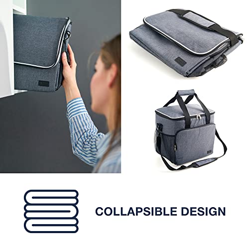Glogex Portable Soft Sided Cooler Bag - Modern Picnic Lunch Bag - Foldable Soft Cooler Insulated And Leak Proof For Travel, Camping, Beach Picnic, Shopping, Fishing, Food Delivery, Keeps Warm, Cold #TOP4