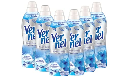 Vernel Fresh Control Cool Fresh Suavizante para una fragancia duradera y una ropa suave de ensueño (192 (6 x 32 lavados)