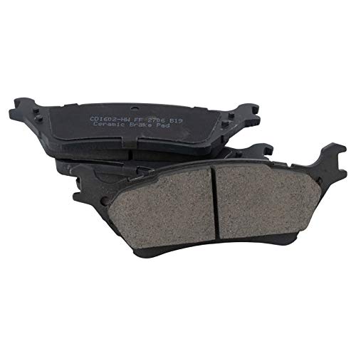 Image of TRQ Brake Pad & Rotor Kit Slotted X Drilled Performance Ceramic Compatible with 2015-2017 Ford F-150