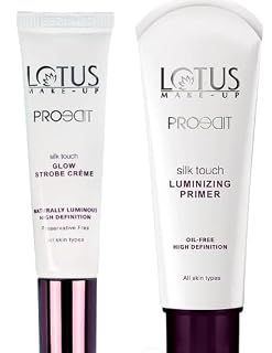 Lotus Makeup Prep Swipe & Glow combo Proedit Silk Touch Glow Strobe Creme (Net Qty: 15ml) Proedit Silk Touch Luminizing Primer (Net Qty: 20g) (pack of2)