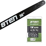 8TEN 36' Chainsaw Guide Bar & Chain .050 3/8 114DL...