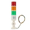 Warming Light, 3-Layer Industrial LED Signal Tower Foldable Safety Stack Alarm Lamp Multilayer Buzzer Caution 24VDC