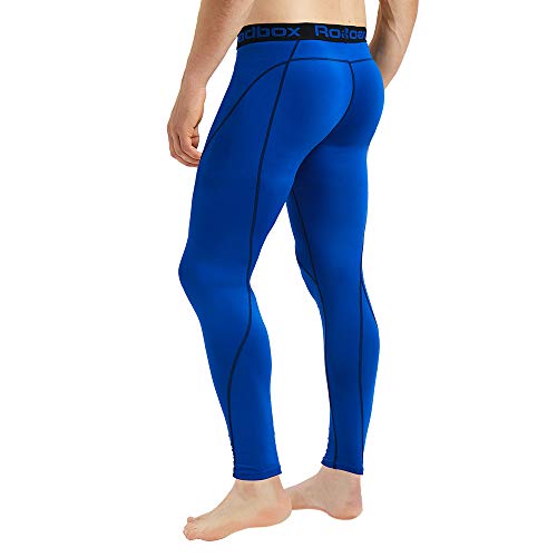 Roadbox Compression Pants for Men Running Tights Base Layer Leggings - Thumbnail 6