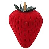 plplaaoo Caja de anillo de fresa roja personalizada, caja de regalo de joyería para propuesta, compromiso, boda, día de San Valentín, día de la madre, Navidad, cumpleaños, aniversario,