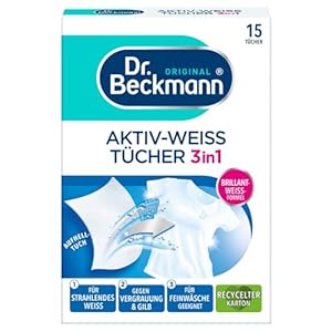 Dr. Beckmann Aktiv-Weiß Tücher 3in1, 15 Stück