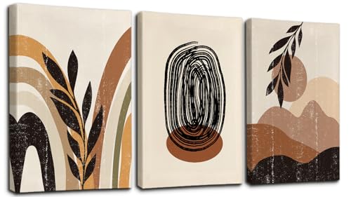 Sungeek Canvas Wall Art Prints 3 Pieces Modern Picture Framed Multicolor Abstract Artwork Paintings for Bedroom Living Room Kitchen Home Wall Decoration Paintings 30 x 40cm