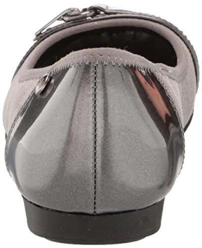 Anne Klein Women’s Able Comfortable Ballet Flat, Grey, 9 M Us #TOP2