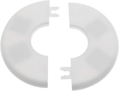 Miniatura 7 de GWYAN Paquete de 2 placas redondas de escudo de brida dividida de pared ABS para accesorios de decoración de grifos de tubería de 3.0 " 76 mm de