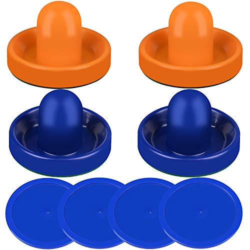 ONE250 Air Hockey Pushers and Blue Air Hockey Pucks, Goal Handles Paddles Replacement Accessories fo - //coolthings.us