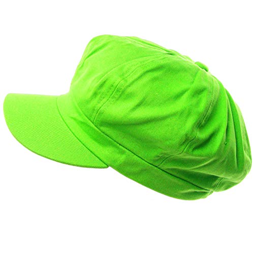 Gorra Gatsby tipo Newsboy 8 paneles algodón 100% lima miniatura 1