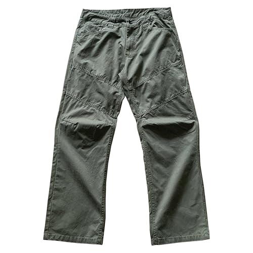 Pantalones cargo masculinos de algodón verde talla XXL miniatura 1