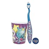 Hatchimals Brush Buddy Toothbrush Set with Brush Cover and Rinsing Cup