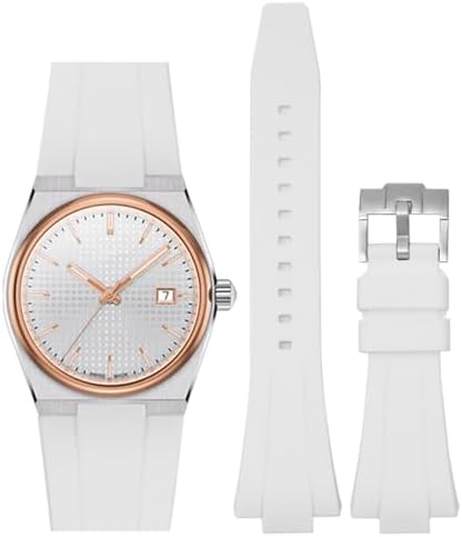 Bands for Moonswatch Watch,20mm Soft Silicone Strap Compatible with Omega x Swatch MoonSwatch Speedmaster Watch,Quick Release Magnetic Buckle Waterproof Replacement Strap for Swatch Omega Men Women