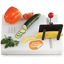 Etac Fix Preparation Board One Handed Adaptive Cutting Board for Easy Food Prep, Non-Slip Base with Suction Feet, Stainless Steel Spikes & Adjustable Jaws for Secure Cutting, Grating, Peeling