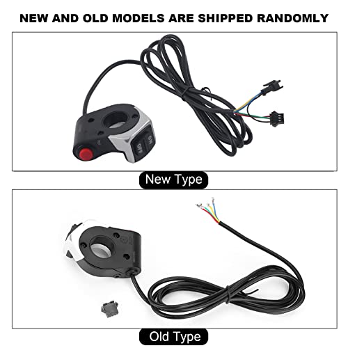 Miniatura 4 de Interruptor de manillar, interruptor de bocina de faros delanteros 2 en 1 para bicicleta eléctrica, scooter, bicicleta de montaña, bicicleta de