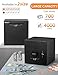 Kypeeka Piggy Bank for Adults, Stainless Steel Password Reusable Safe Bank, Metal Money Saving Box with Combination Lock for Cash Saving (Black, 5.9 inch)