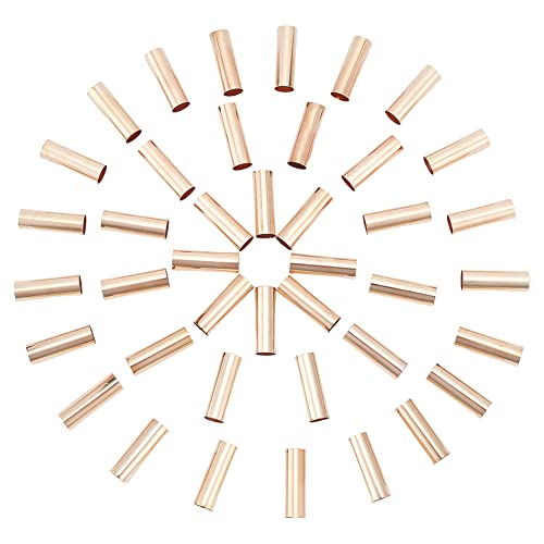 PH PandaHall - 100 Cuentas espaciadoras de 3 Pulgadas de latón de 2 Colores con Forma de Anillo de macramé