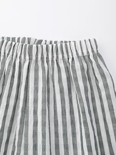 Image of BINIDUCKLING Toddler Pull Up Loose Gingham Girls Pants