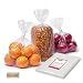 Wowfit 100 CT 12x18 1 Mil Clear Plastic Flat Open Poly Bags
