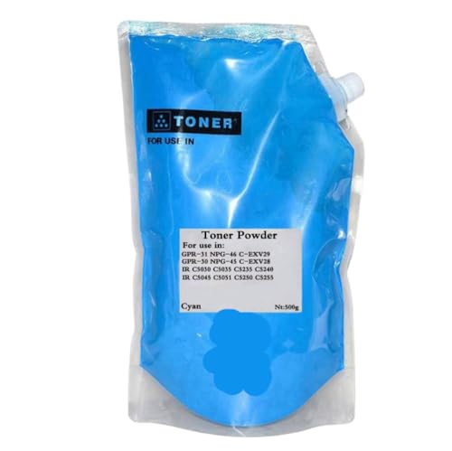 Recharge Poudre de Toner Cyan 500g compatible avec C5030 C5235 GPR-30 C-EXV28